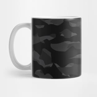 Cool Camouflage Pattern - Dark Black and Shades of Grey Mug